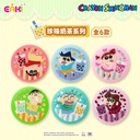 LBHZ-M301蜡笔小新-甜品派对刺绣吧唧盲盒58MM